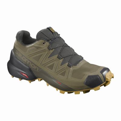 Férfi Salomon SPEEDCROSS 5 GORE-TEX Terepfutó Cipő SA6253917 Olivazöld